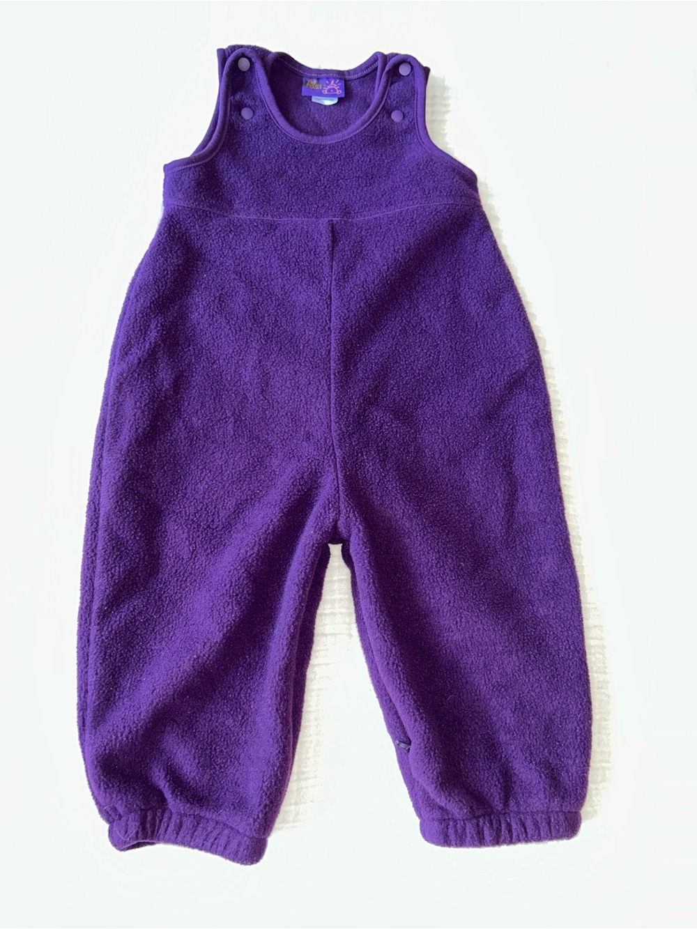 Vintage The Right Start Purple Fleece One-Piece Overalls for Kids